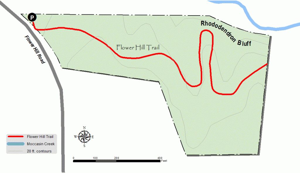 Flower Hill Nature Preserve Trail Map
