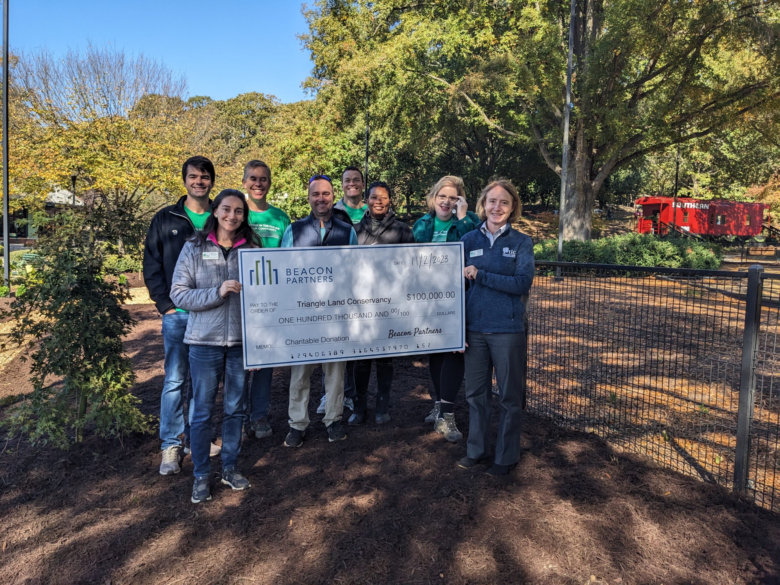 Beacon Partners and TLC Staff at Pullen Park 1 scaled