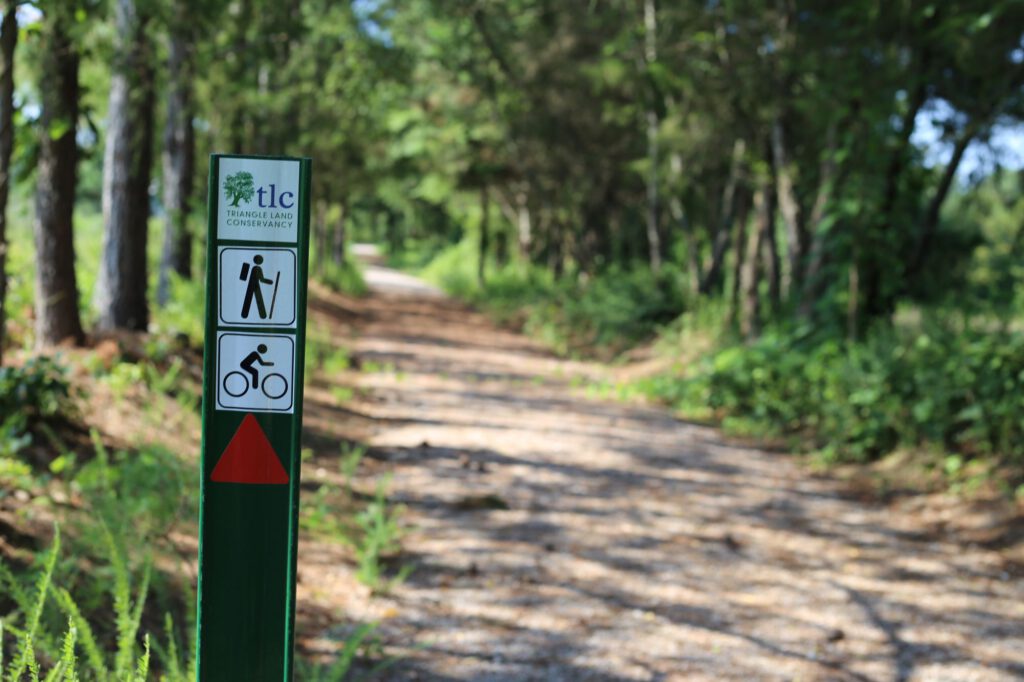 Tour the Triangle on These Favorite TLC Trails Jul20 Trail Sign Daylight Williamson 1 1